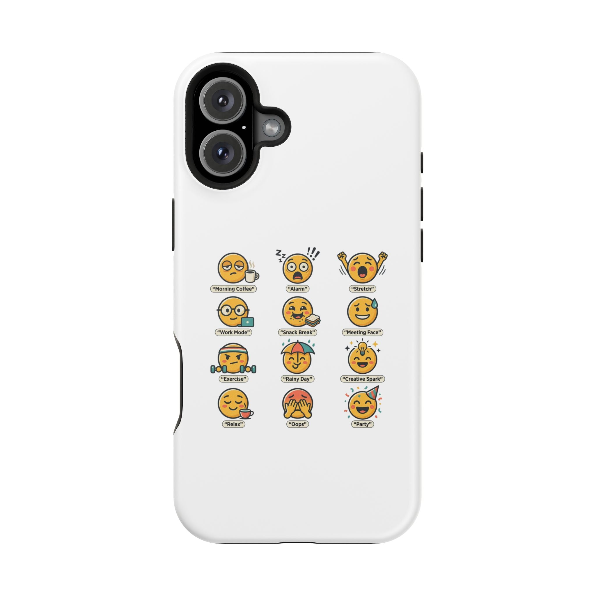 Emoji Mood Phone Case — Magnetic Impact-Resistant iPhone Cover