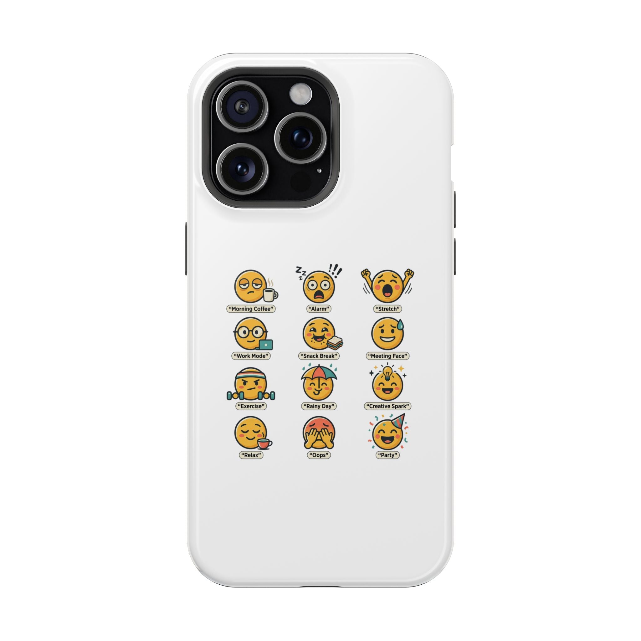 Emoji Mood Phone Case — Magnetic Impact-Resistant iPhone Cover
