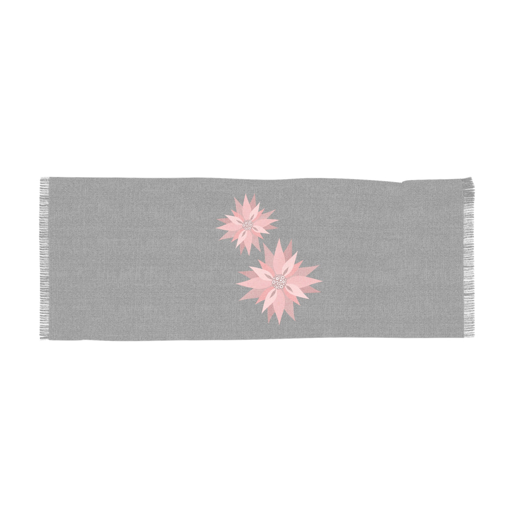 Floral Bloom Light Scarf — Lightweight Printed Polyester Wrap