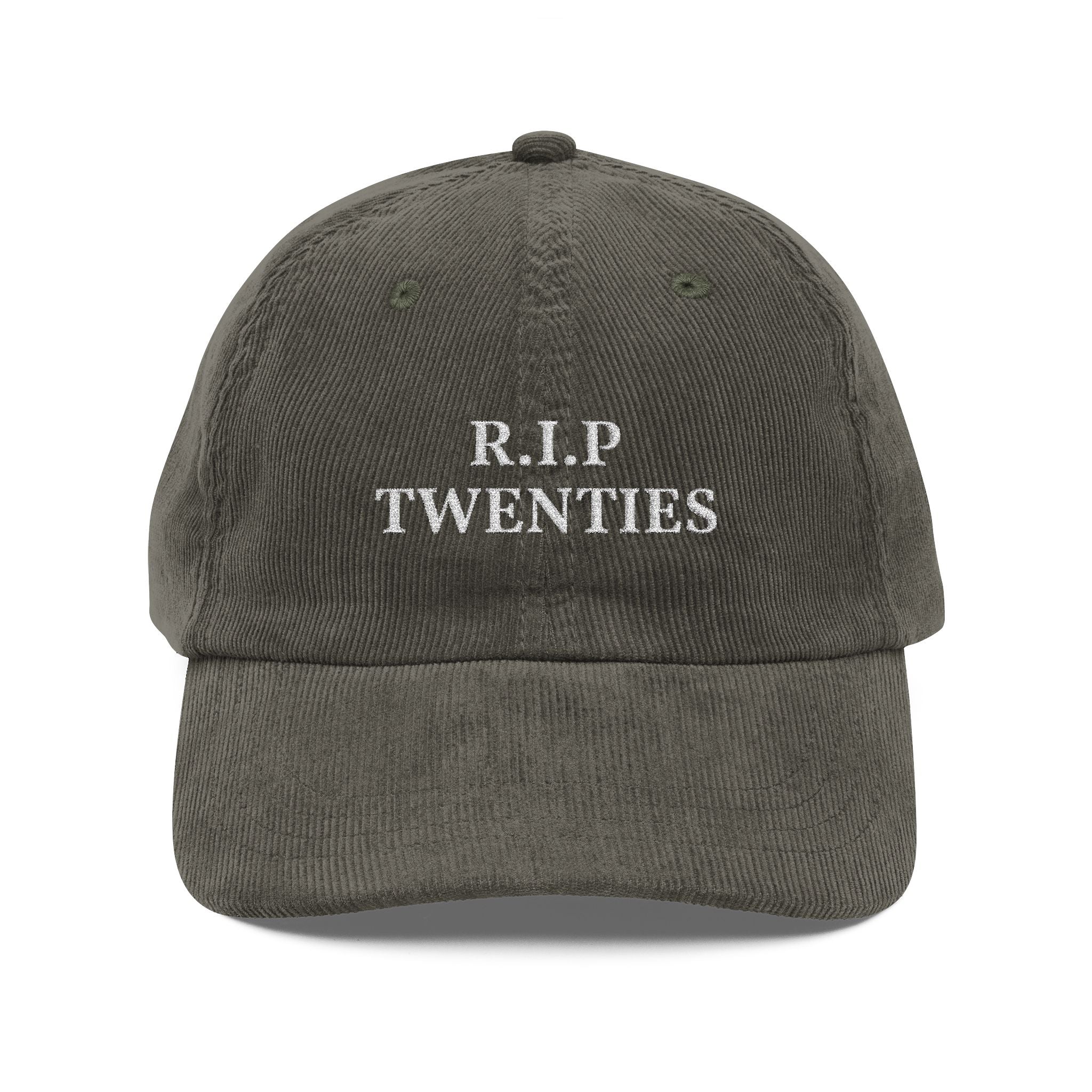 R.I.P Twenties Vintage Corduroy Cap – Embroidered Dad Hat