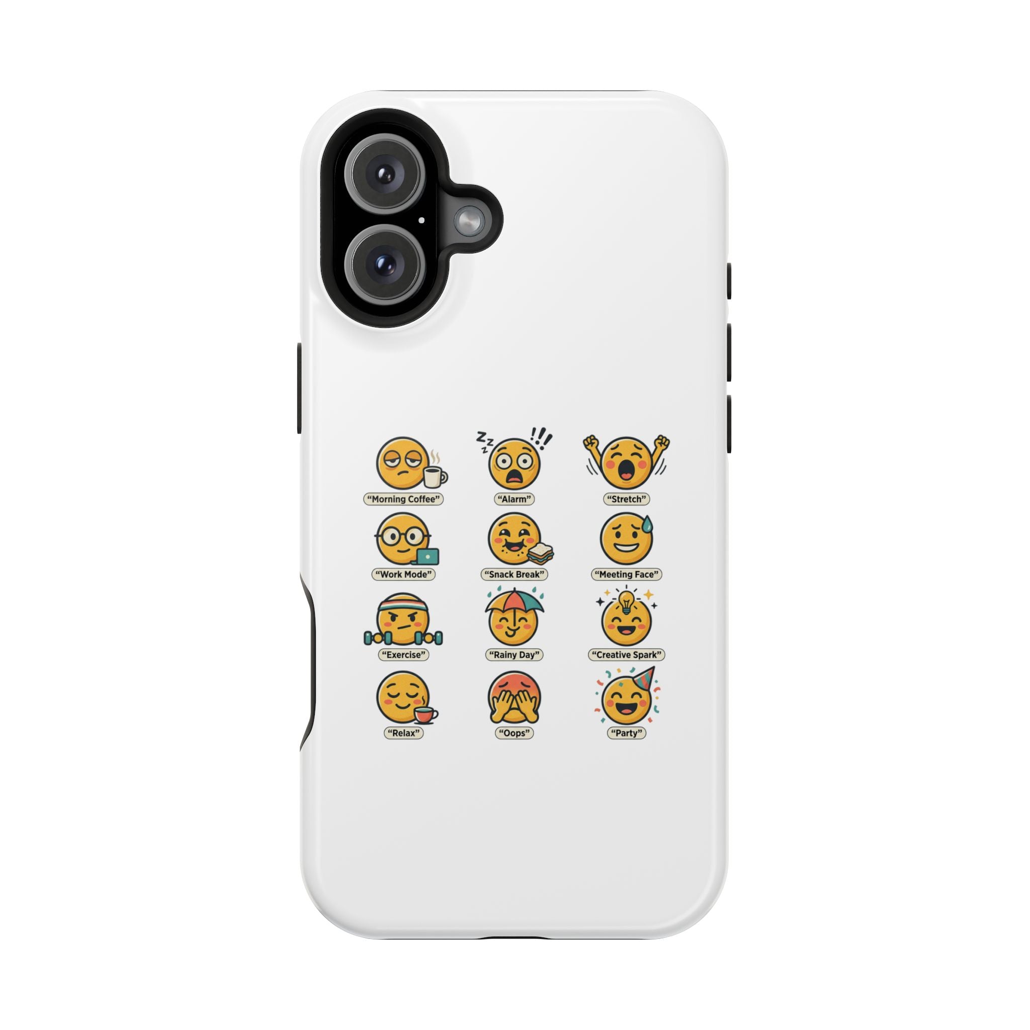 Emoji Mood Phone Case — Magnetic Impact-Resistant iPhone Cover