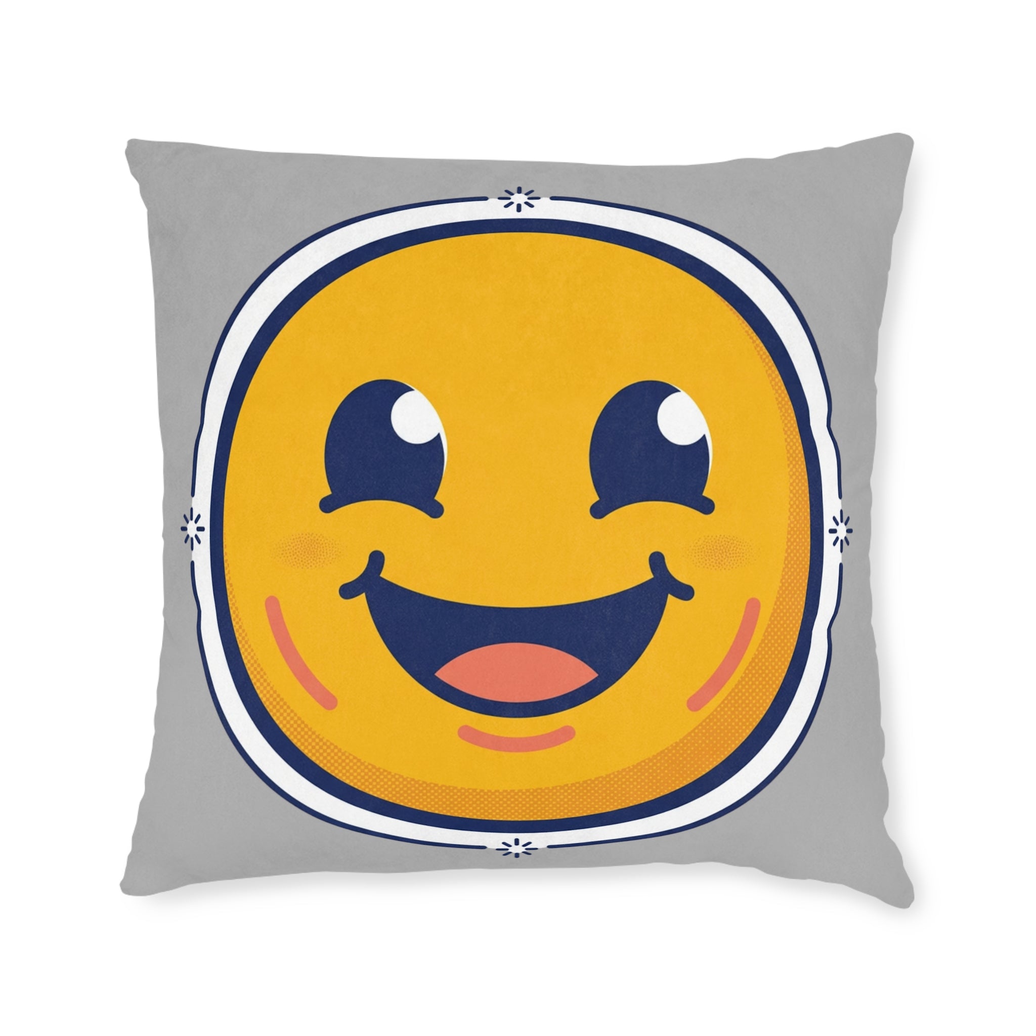Square Pillow - Happy Face Emoji