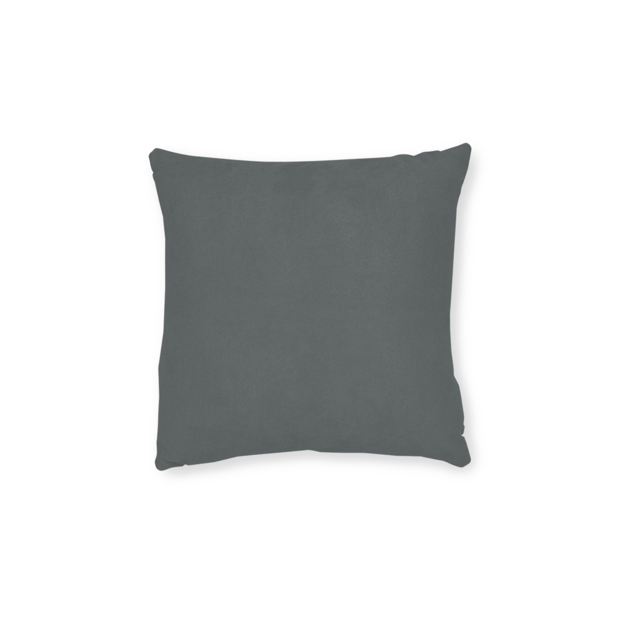 Square Pillow - Exhausted Emoji with Text