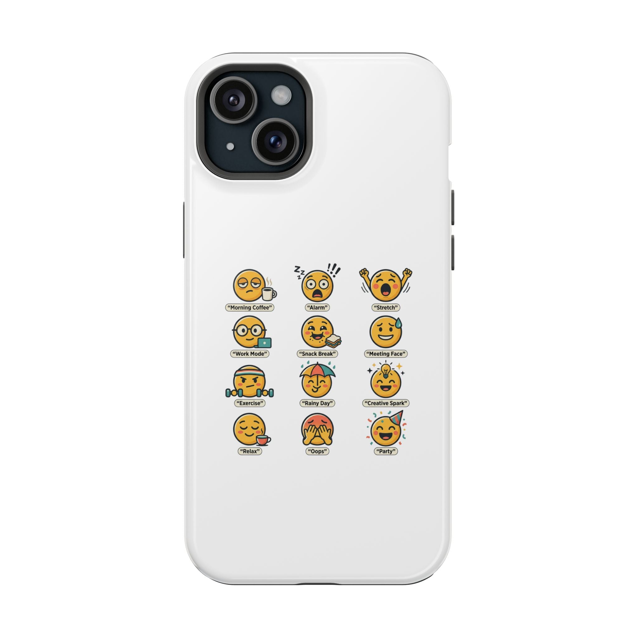 Emoji Mood Phone Case — Magnetic Impact-Resistant iPhone Cover