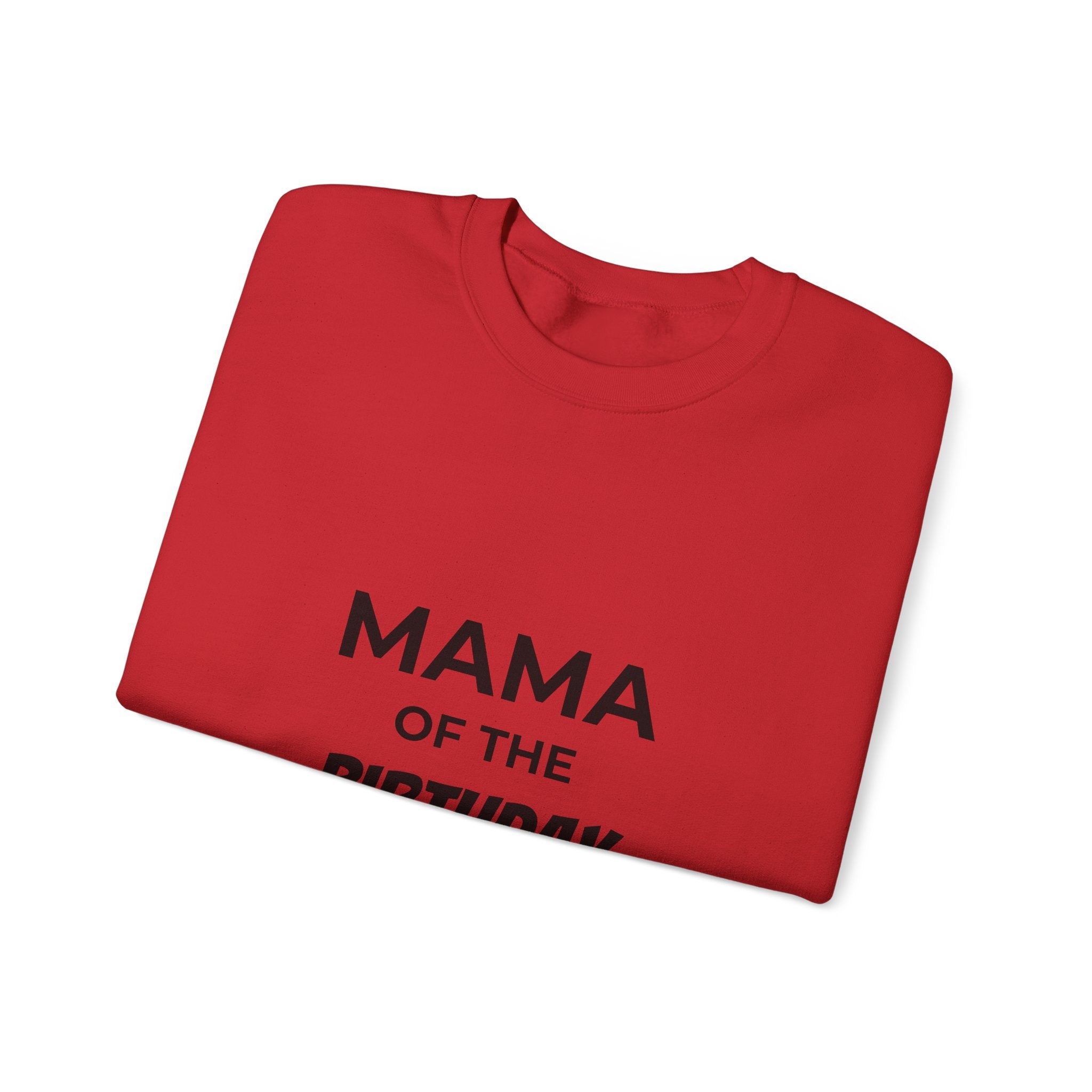 Sweatshirt — "Mama of the Birthday Dude" Cozy Mom Birthday Crewneck