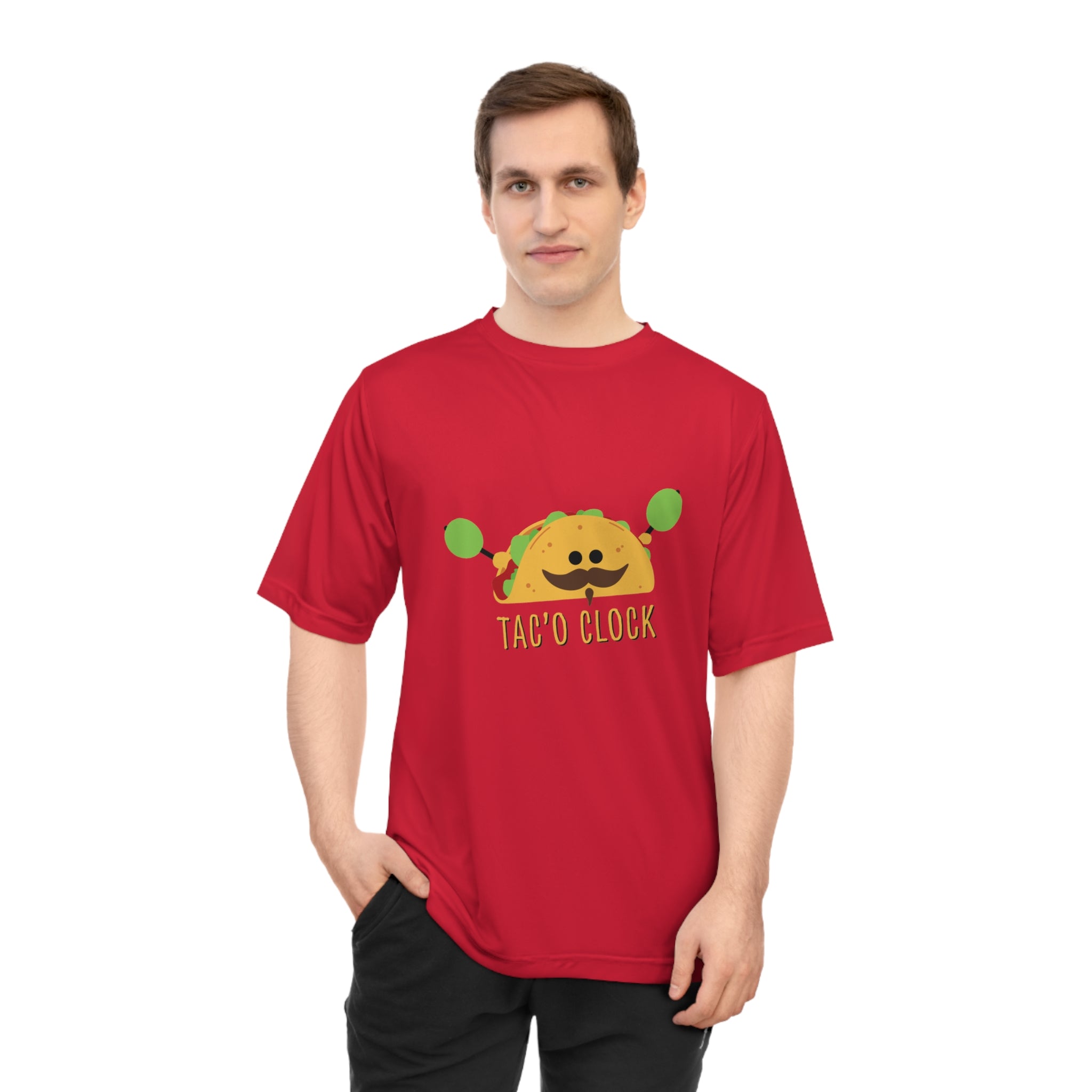 Taco O'Clock Unisex Performance Tee — Funny Foodie Athletic T-Shirt