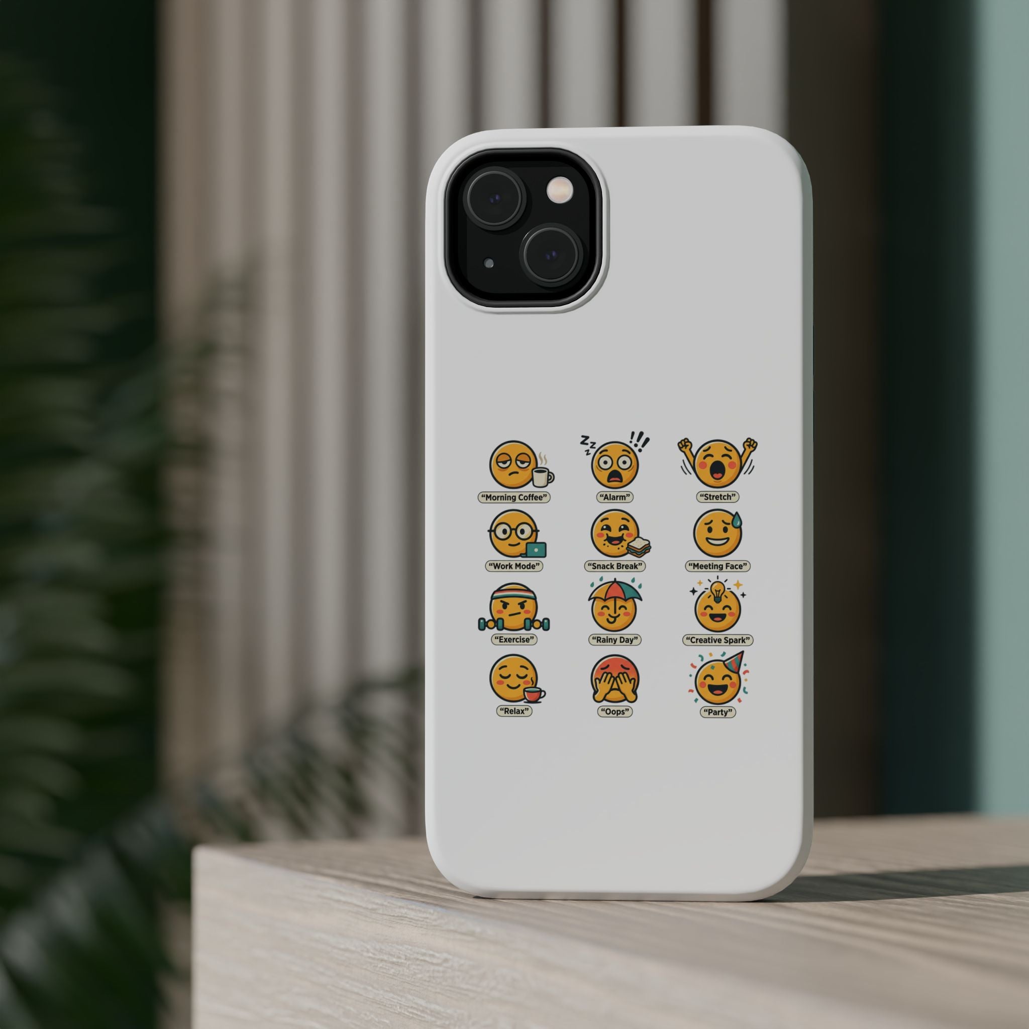Emoji Mood Phone Case — Magnetic Impact-Resistant iPhone Cover