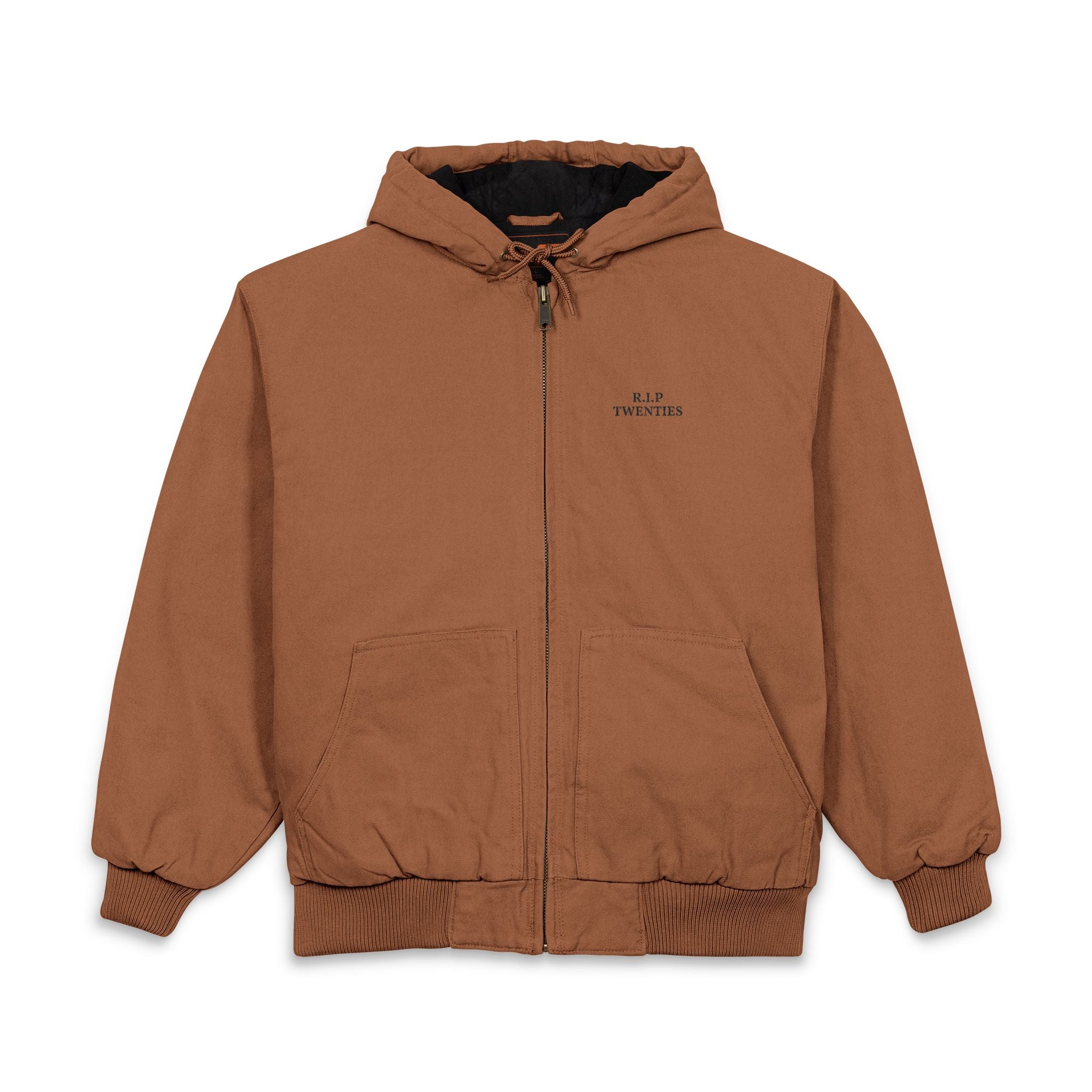 CornerStone® Men's Duck Cloth Hooded Work Jacket (Embroidery)