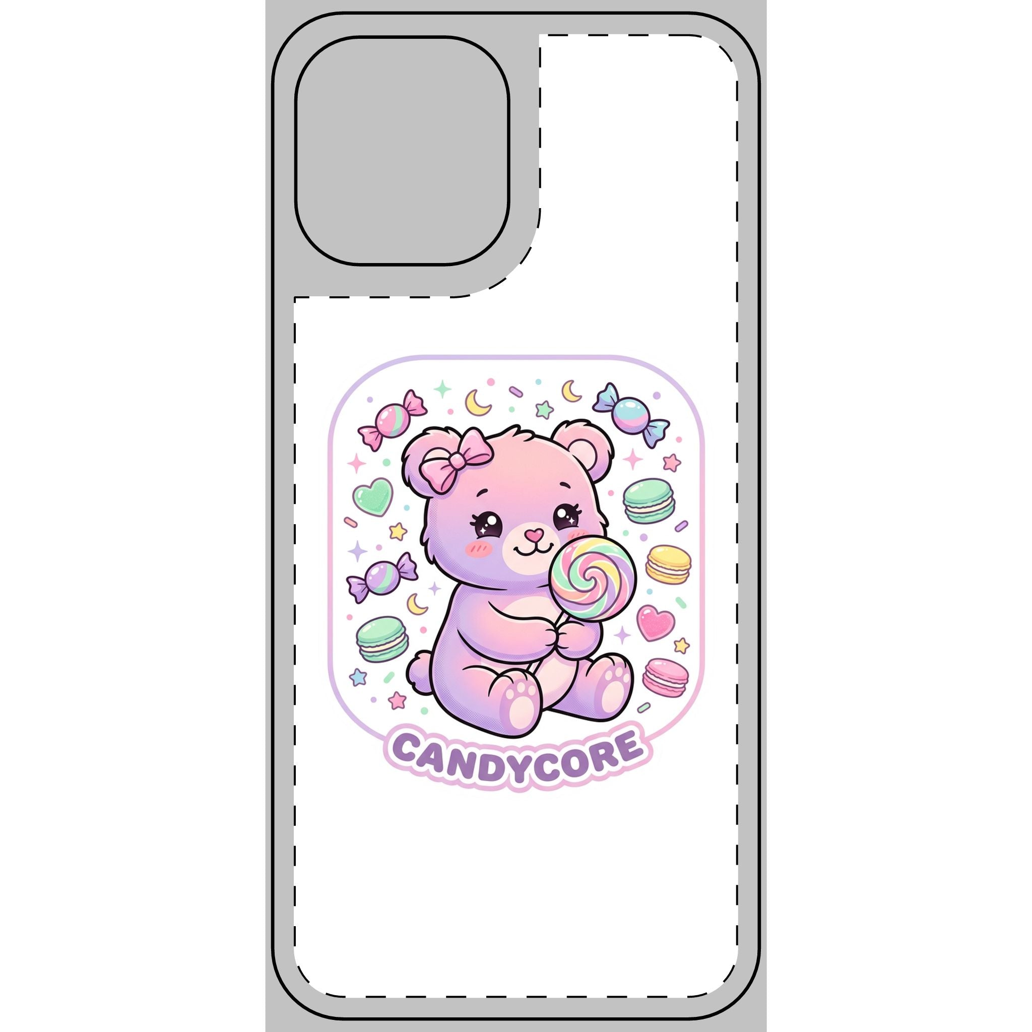 Candycore Care Bear Phone Skin — Cute Protective Smartphone Sticker