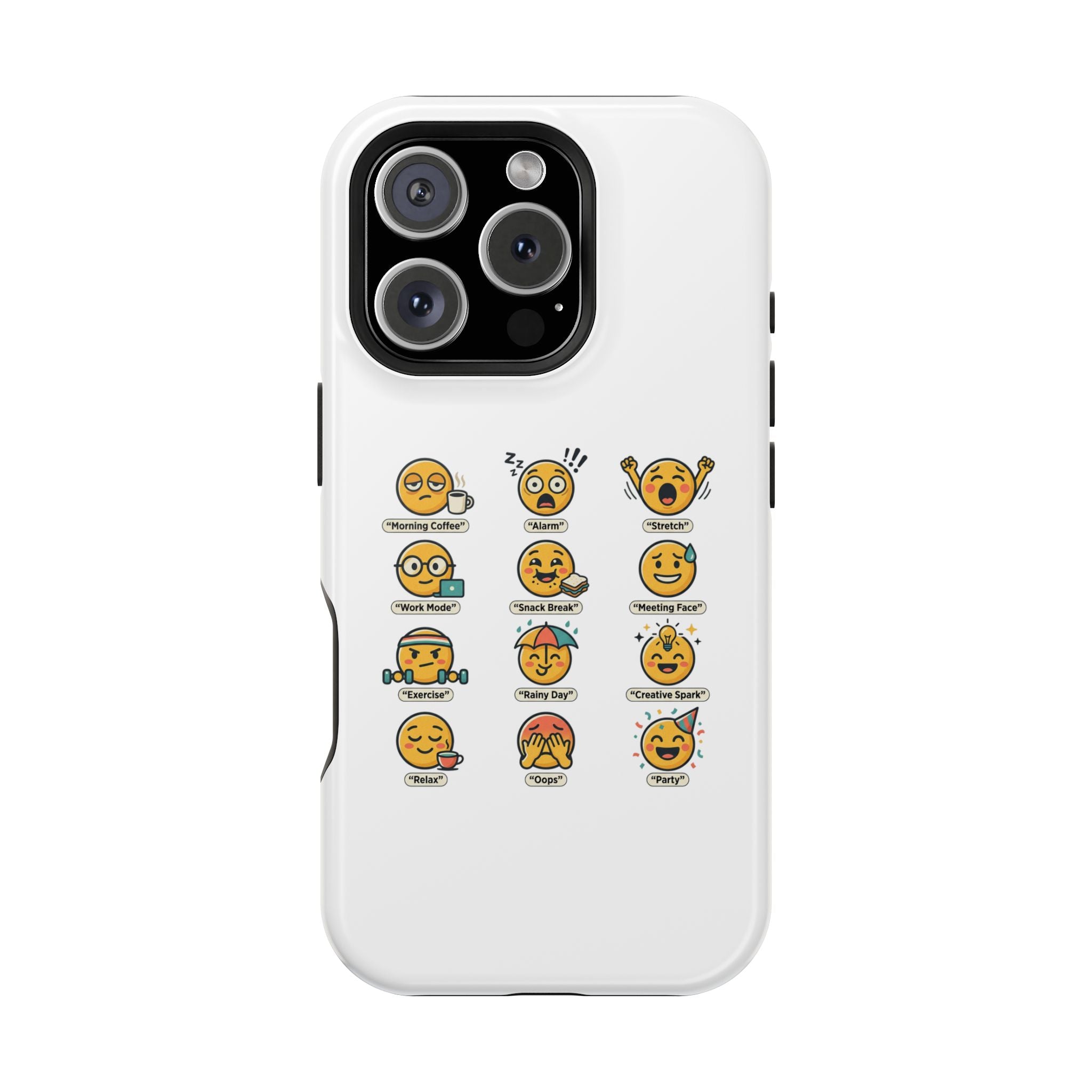 Emoji Mood Phone Case — Magnetic Impact-Resistant iPhone Cover