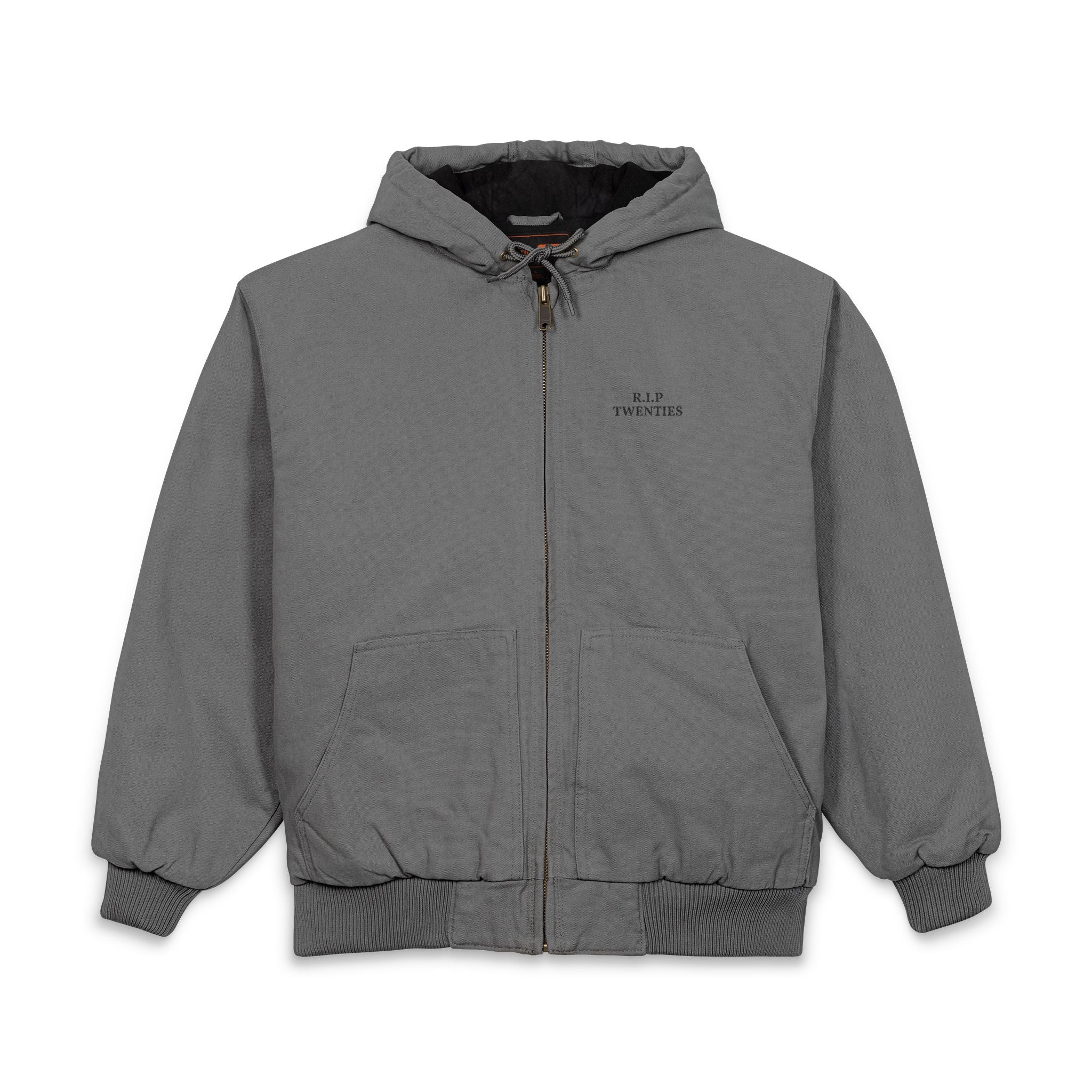 CornerStone® Men's Duck Cloth Hooded Work Jacket (Embroidery)