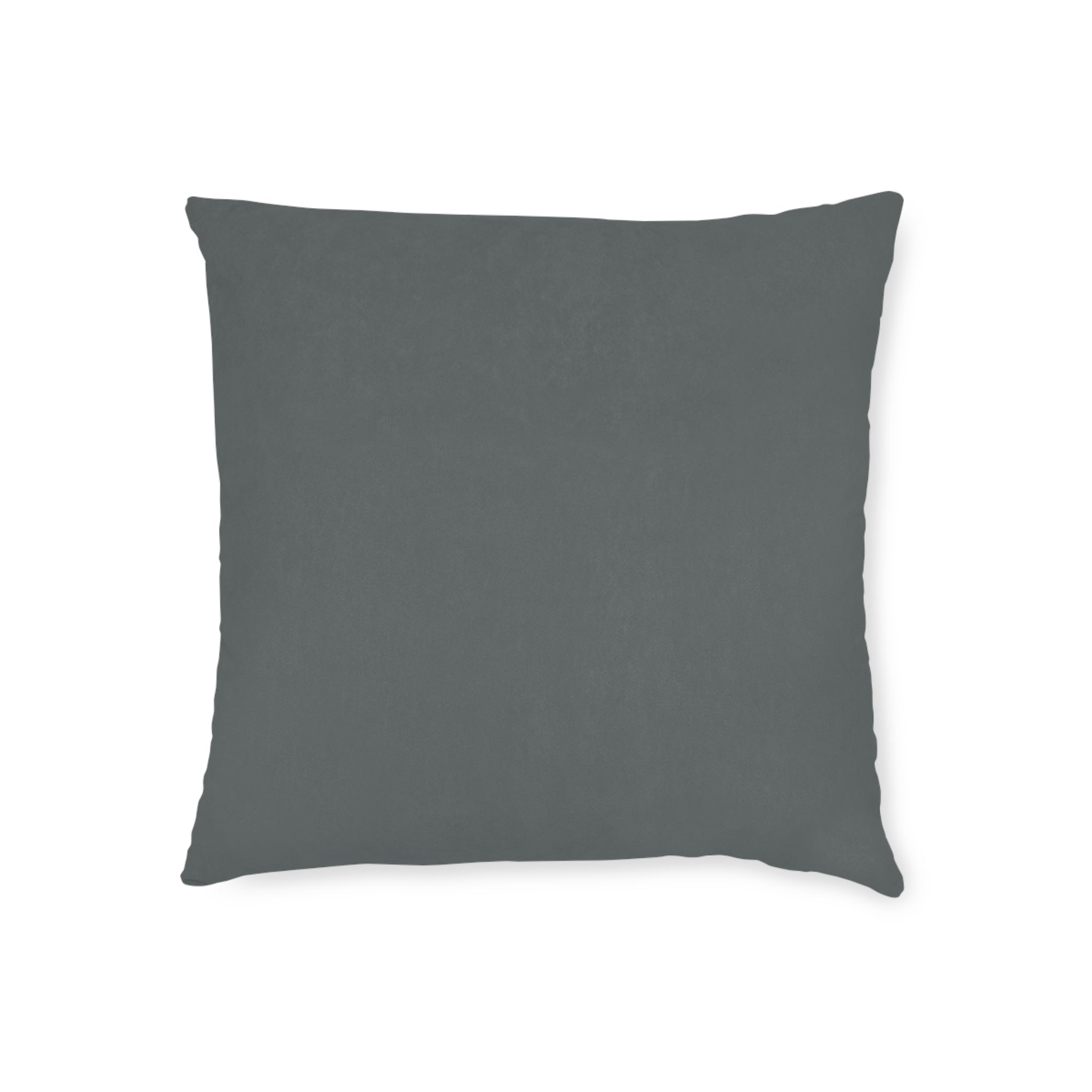 Square Pillow - Exhausted Emoji with Text