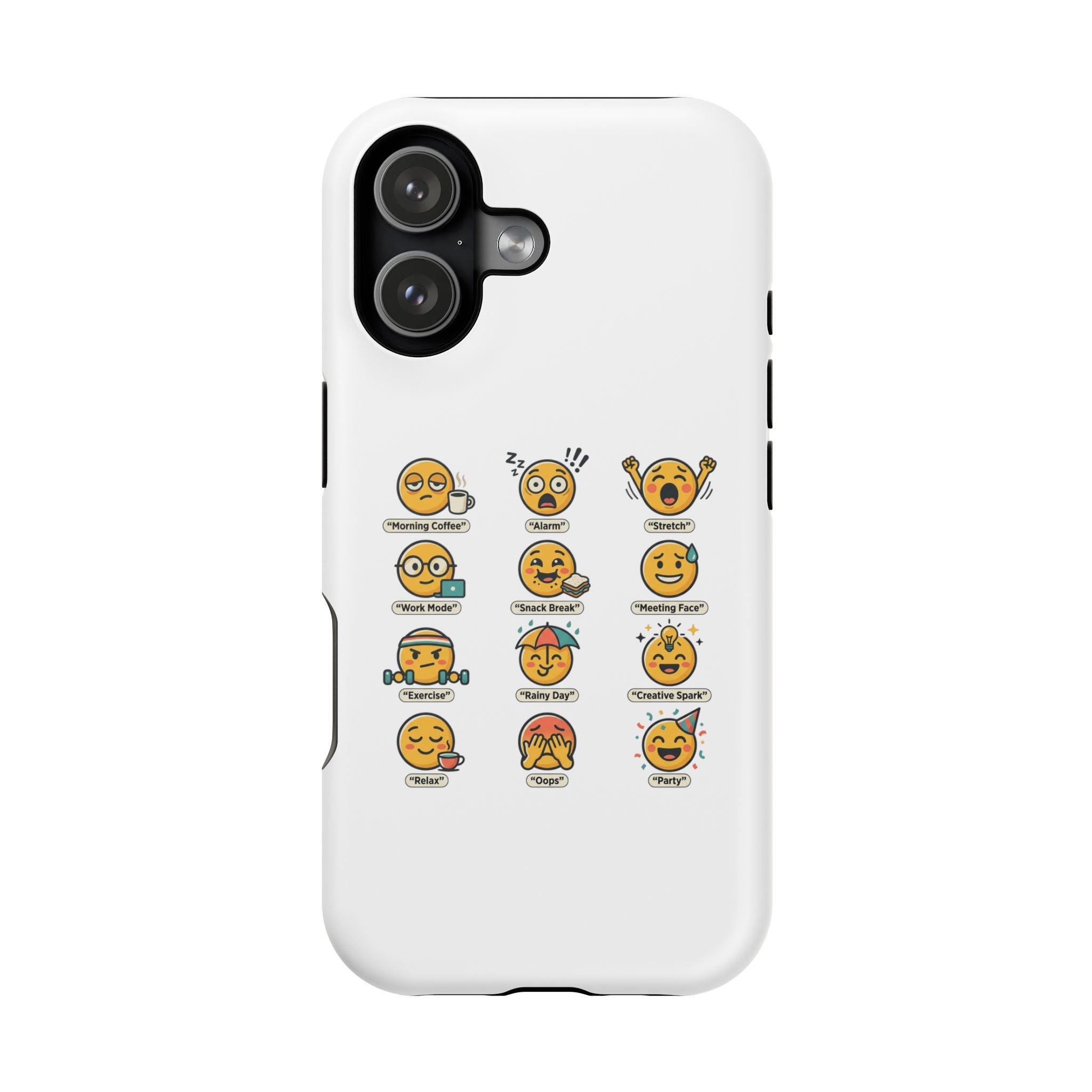 Emoji Mood Phone Case — Magnetic Impact-Resistant iPhone Cover