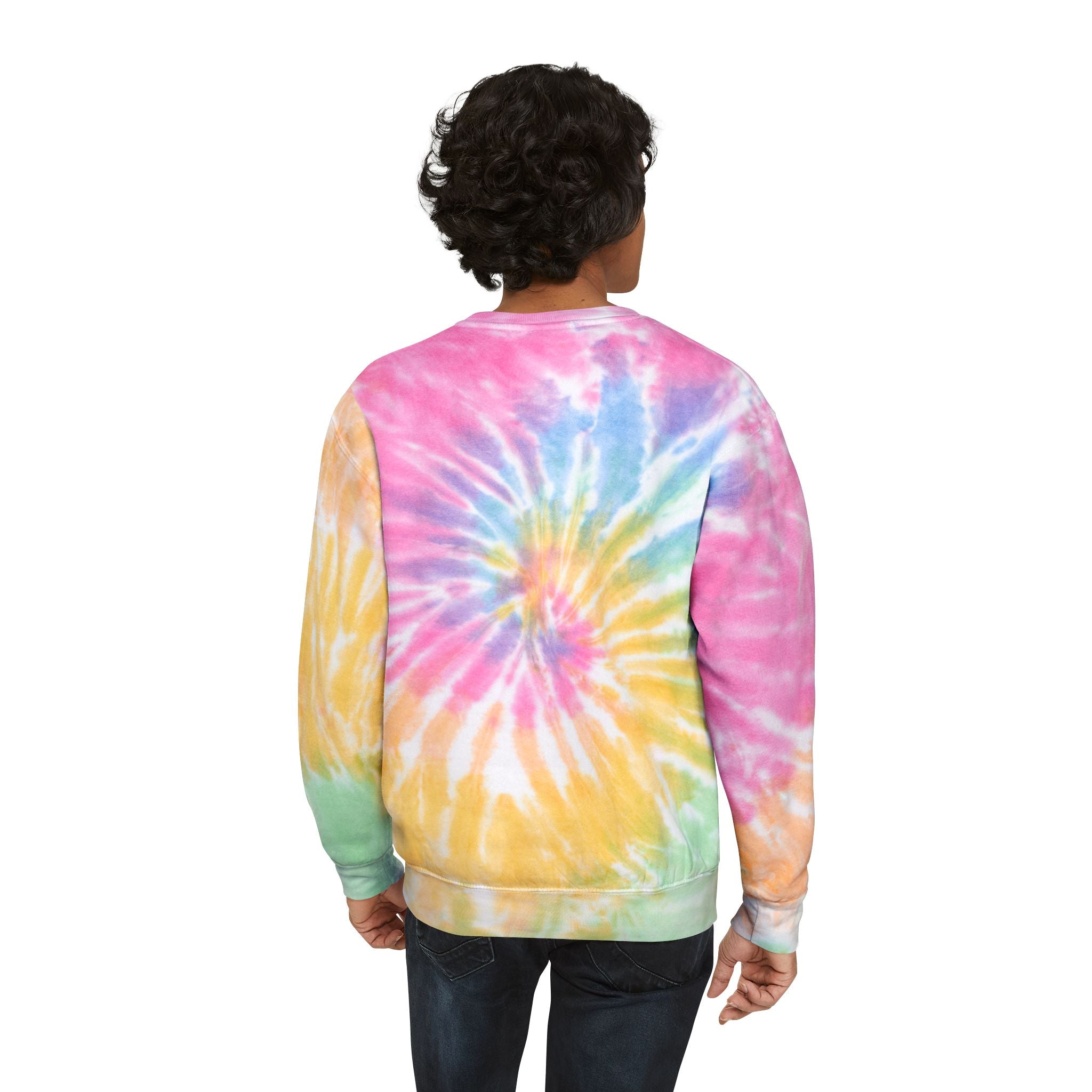 New Day Tie-Dye Sweatshirt - "It's a New Day" Light Blue Crewneck
