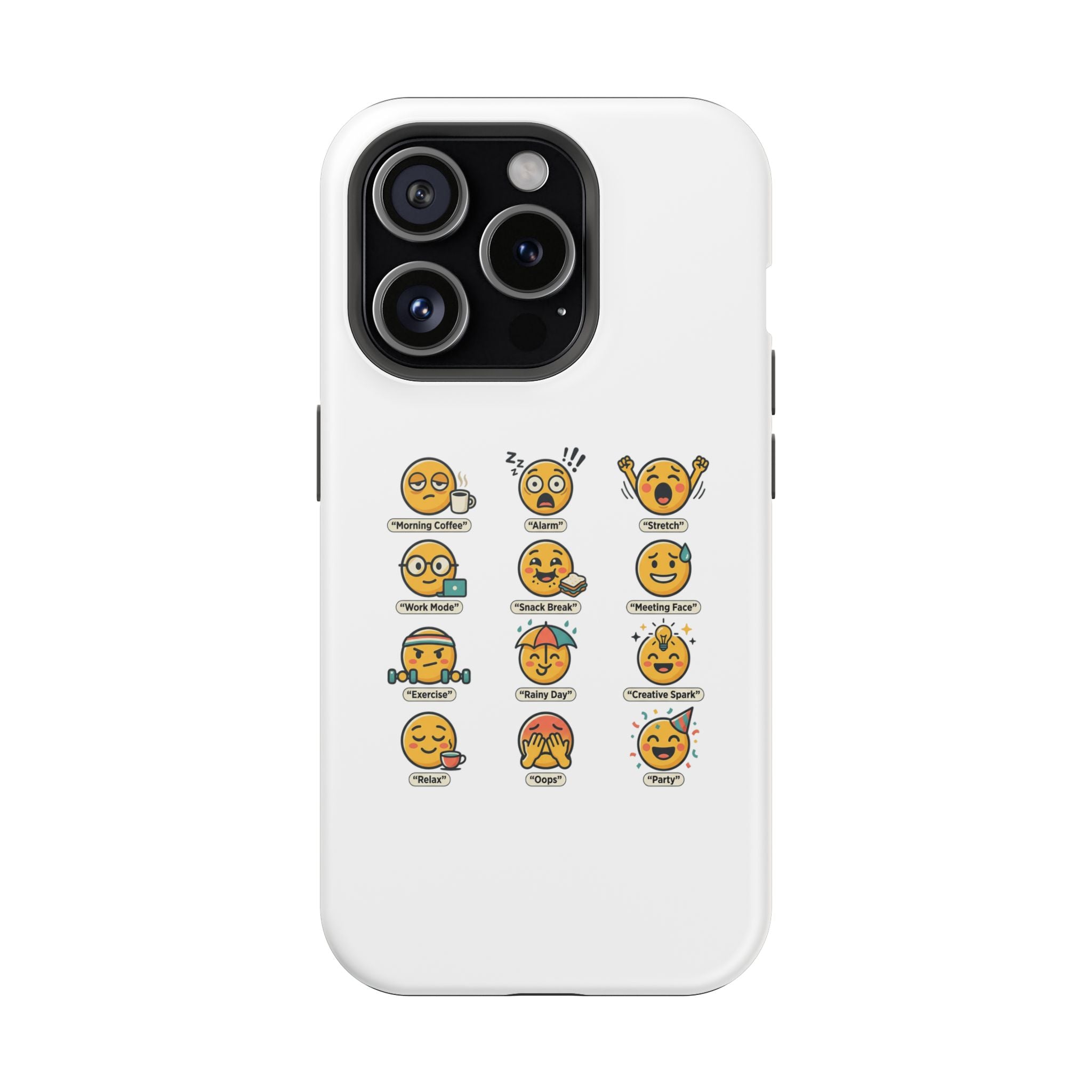 Emoji Mood Phone Case — Magnetic Impact-Resistant iPhone Cover
