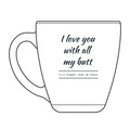 Tapered Glass Mug, 15.5 oz (Engraving)