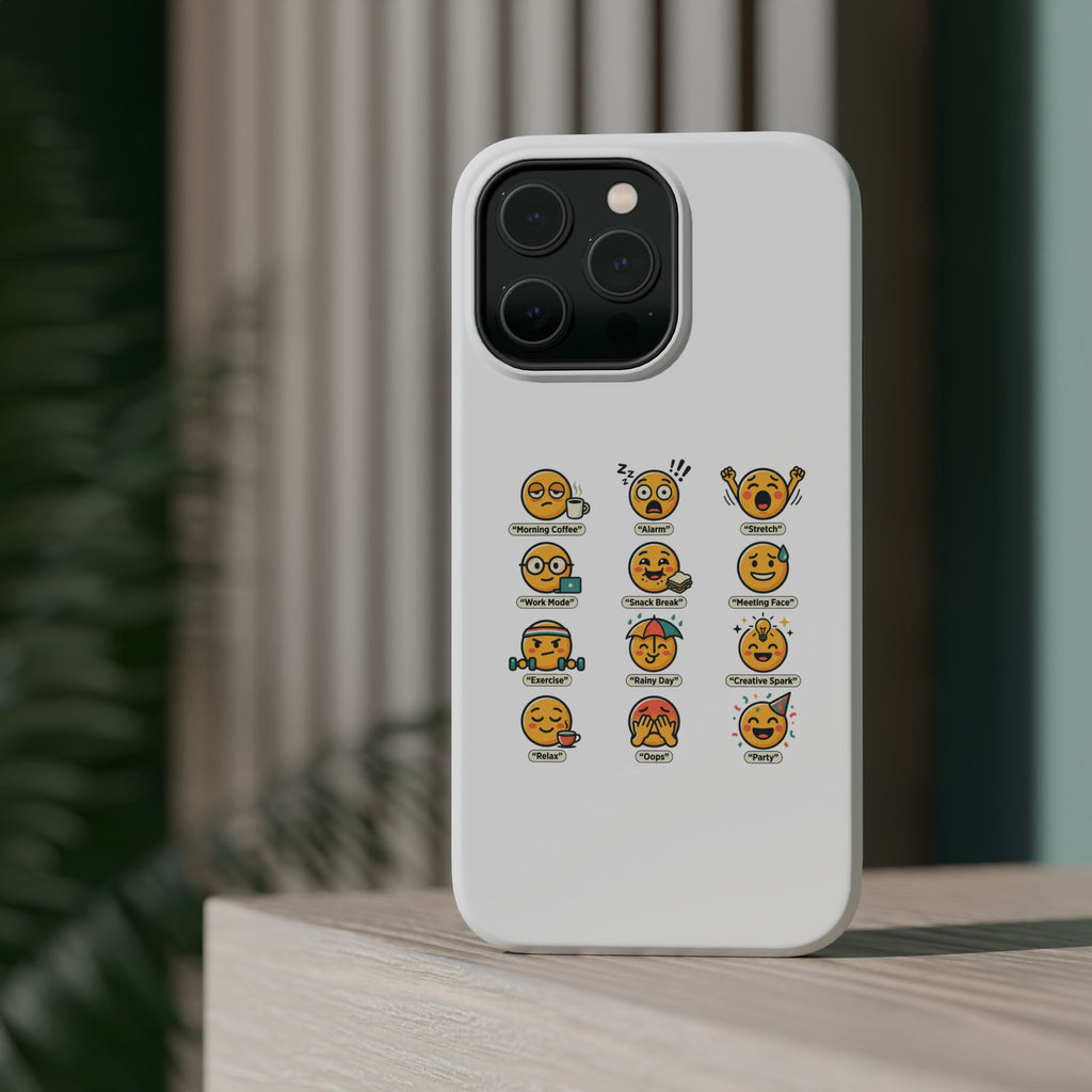 Emoji Mood Phone Case — Magnetic Impact-Resistant iPhone Cover