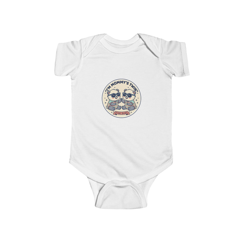 Baby Bodysuit - 'My Mommy's Tiny Human' Cute Vintage Floral Newborn Onesie