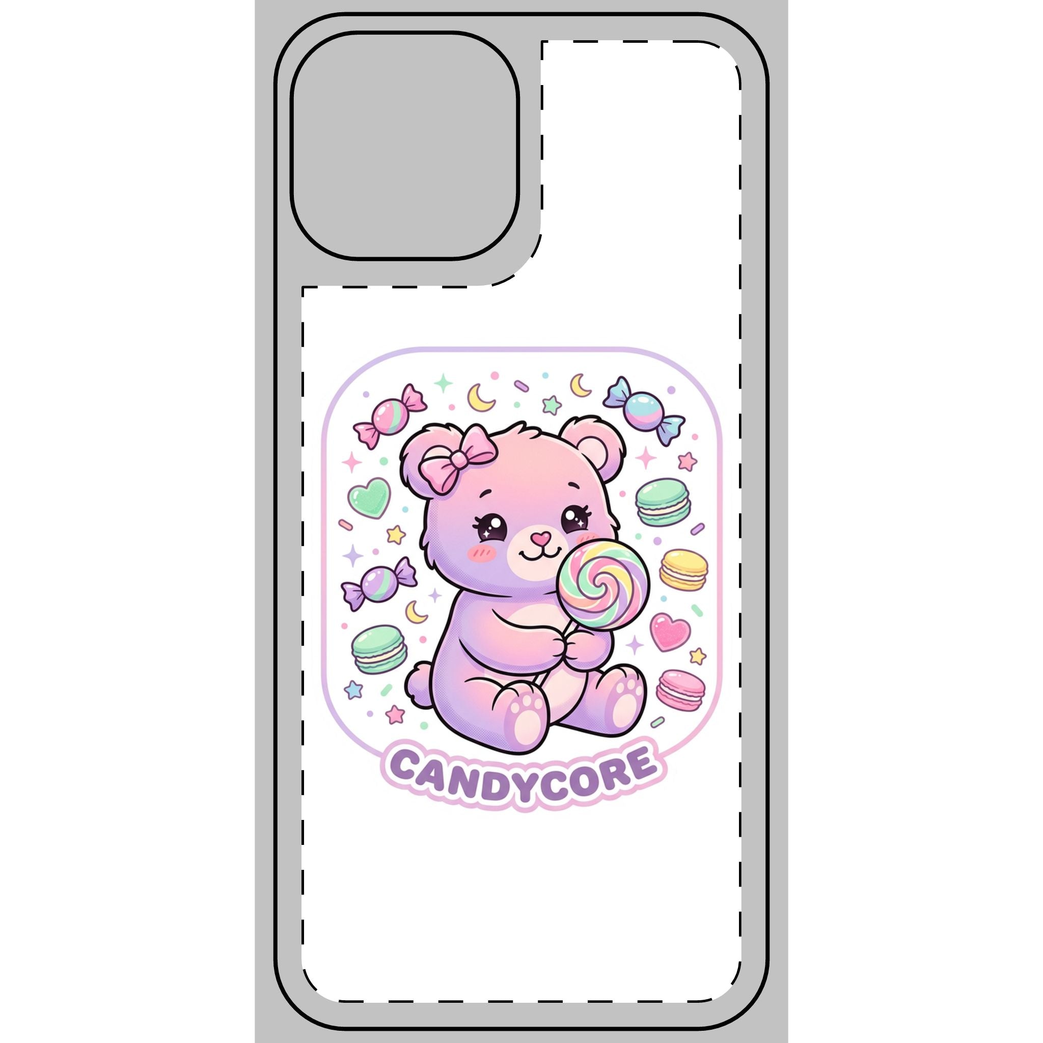 Candycore Care Bear Phone Skin — Cute Protective Smartphone Sticker