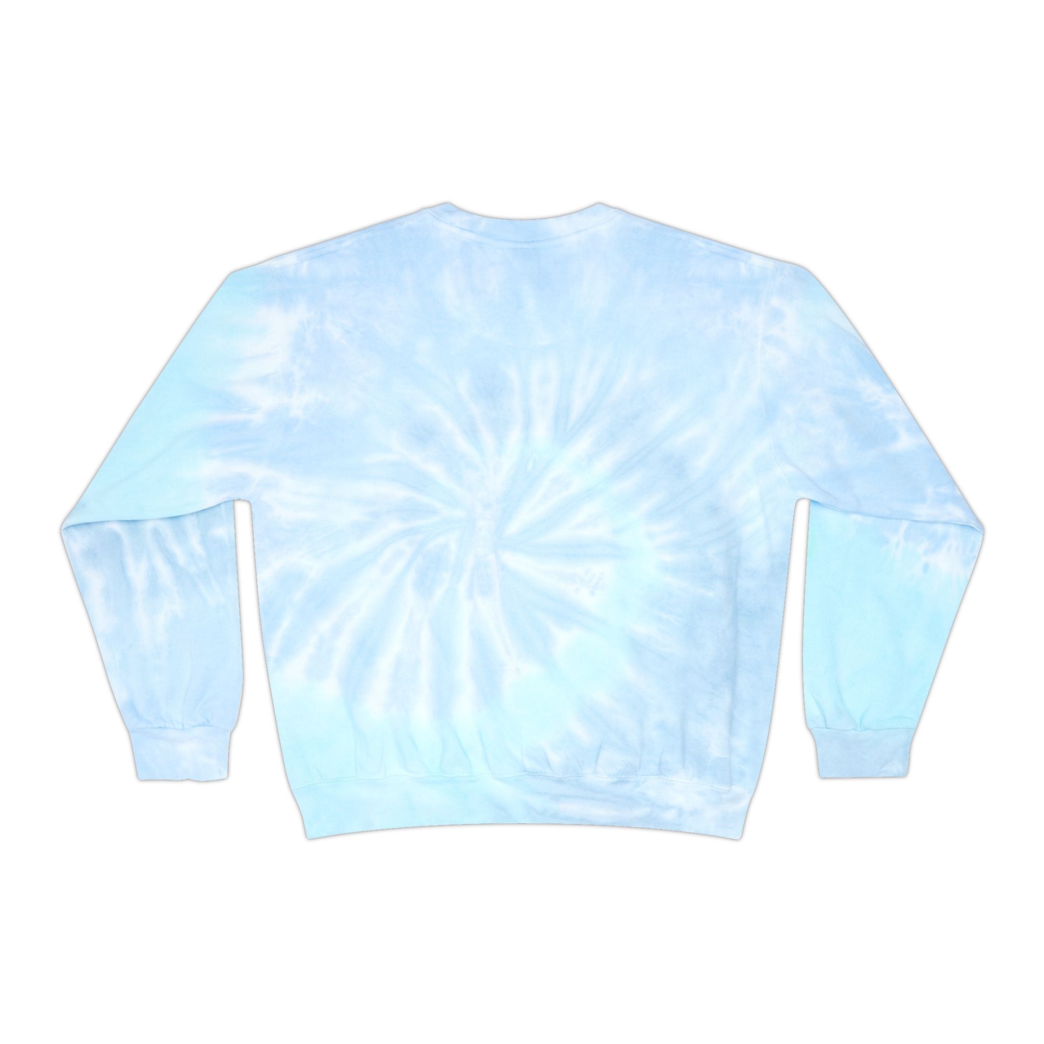 New Day Tie-Dye Sweatshirt - "It's a New Day" Light Blue Crewneck