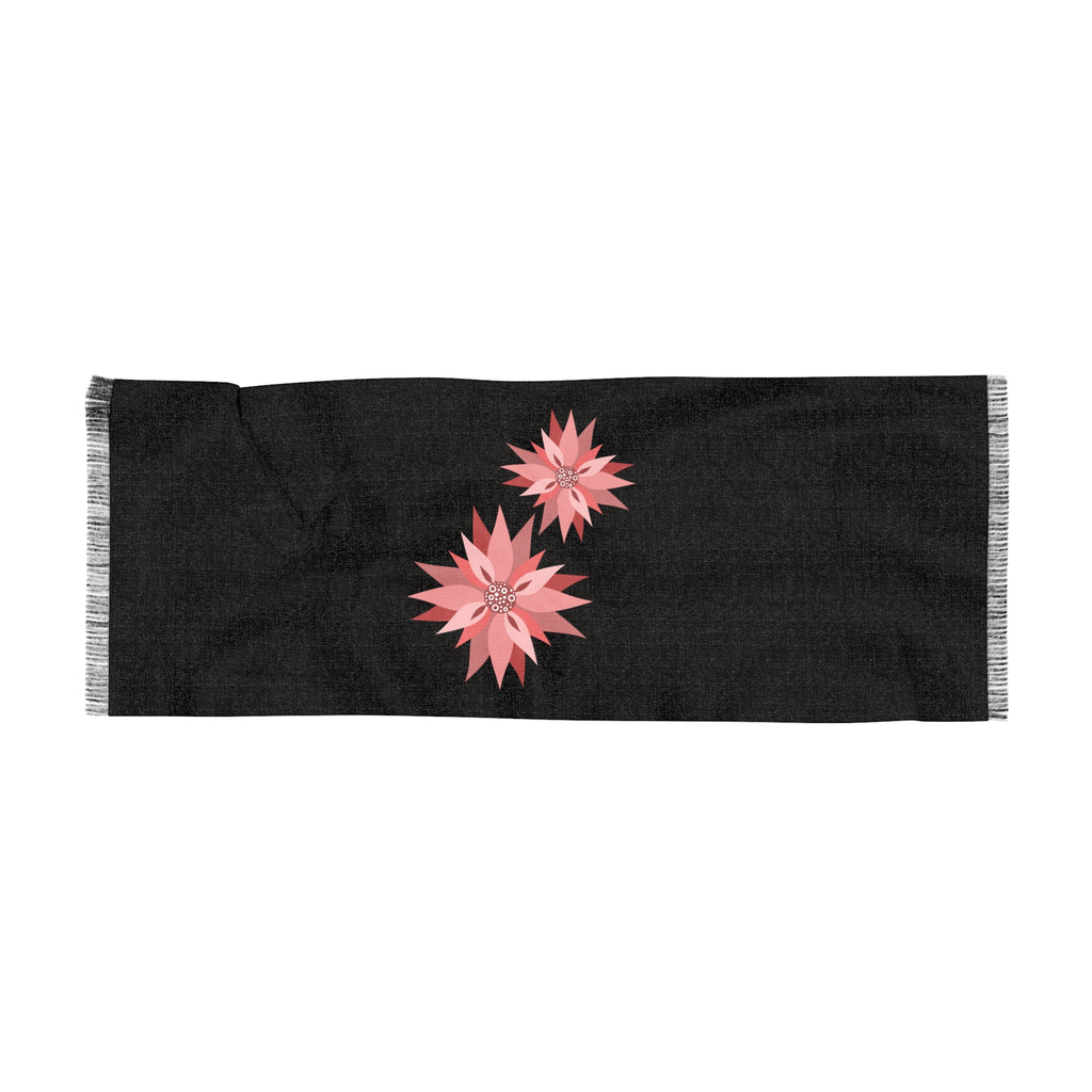 Floral Bloom Light Scarf — Lightweight Printed Polyester Wrap