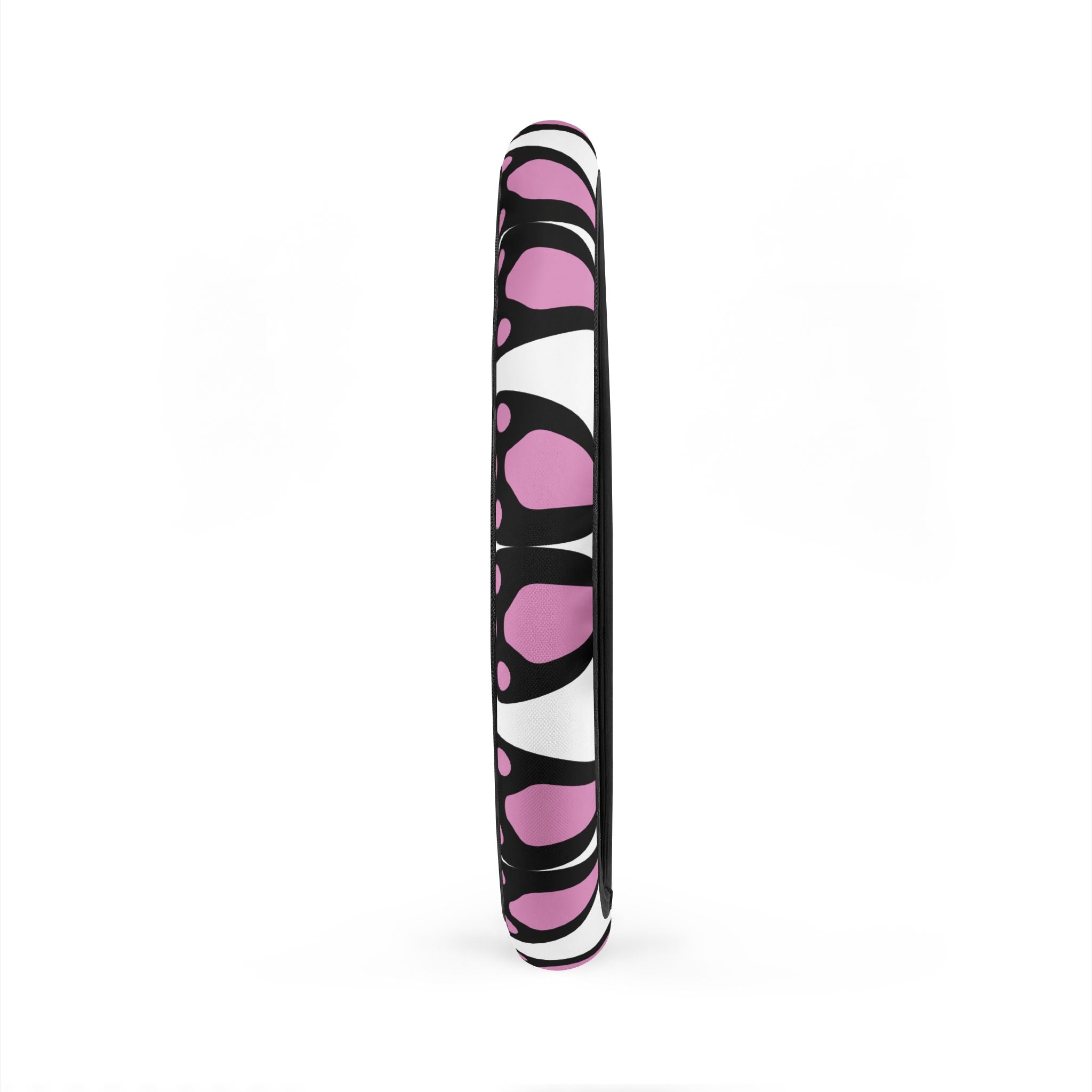Car Steering Wheel Cover - Bunny Ears Pink & Black