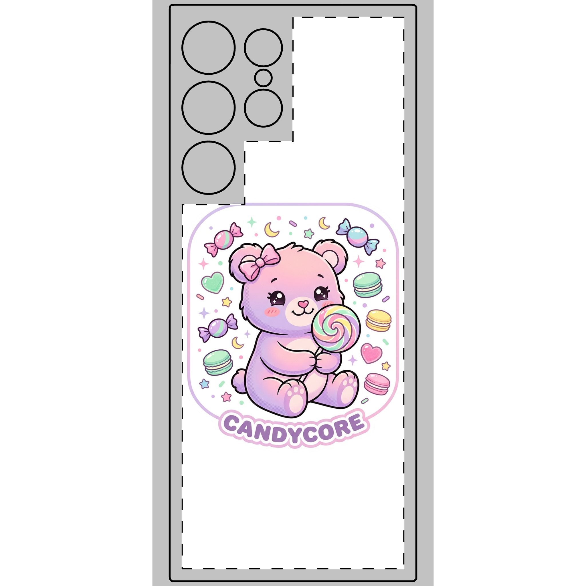 Candycore Care Bear Phone Skin — Cute Protective Smartphone Sticker