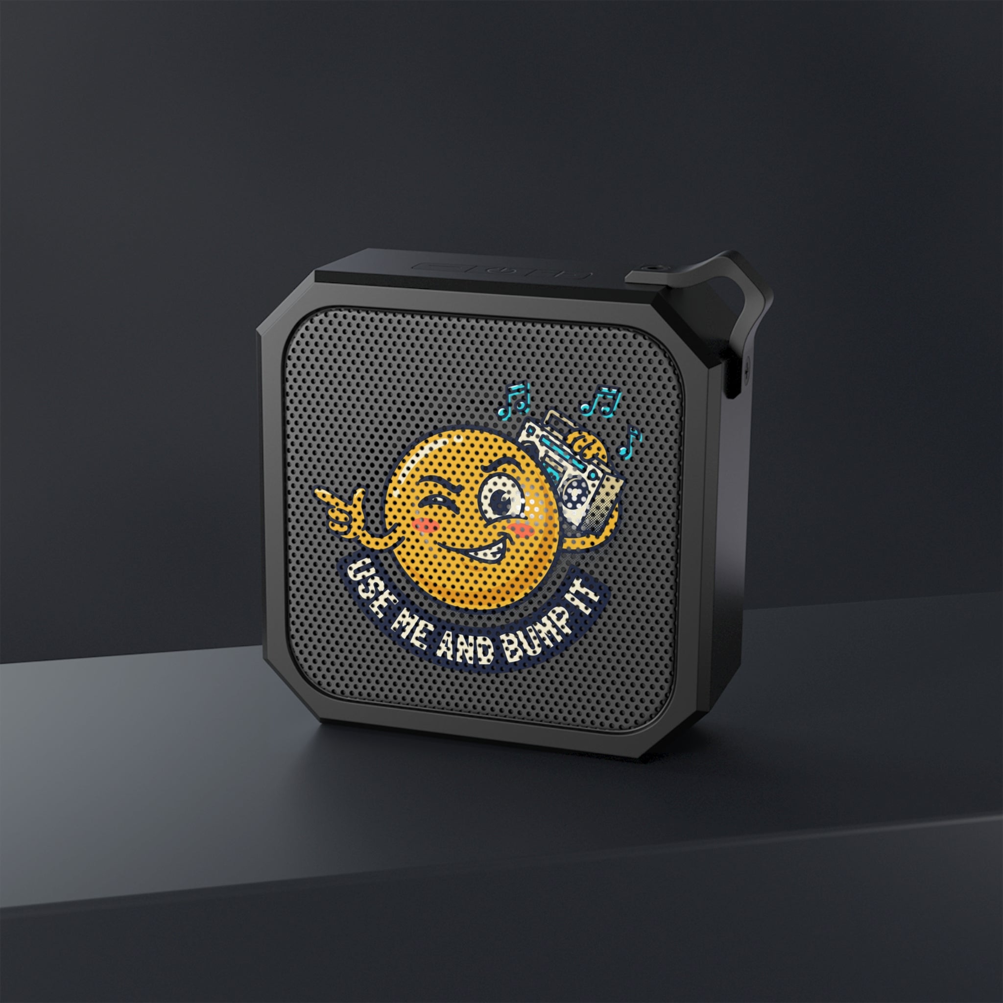 Bluetooth Speaker — "Use Me and Bump It" Emoji Boombox Outdoor Speaker