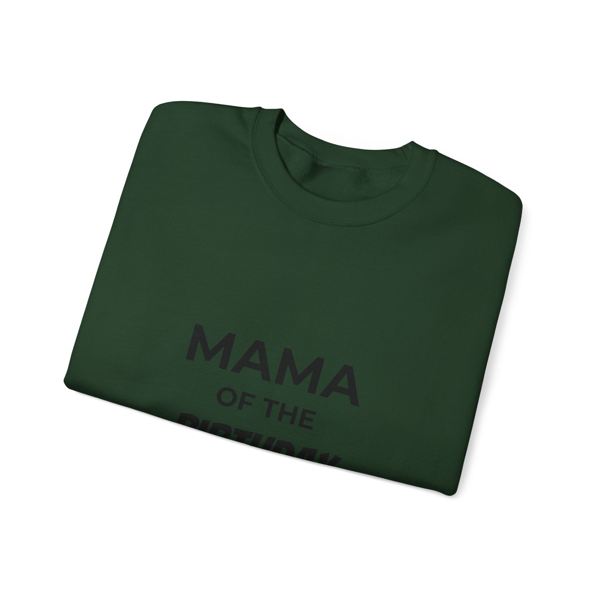 Sweatshirt — "Mama of the Birthday Dude" Cozy Mom Birthday Crewneck