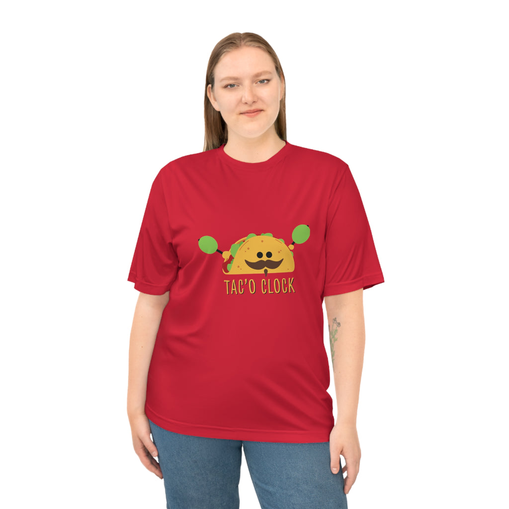 Taco O'Clock Unisex Performance Tee — Funny Foodie Athletic T-Shirt