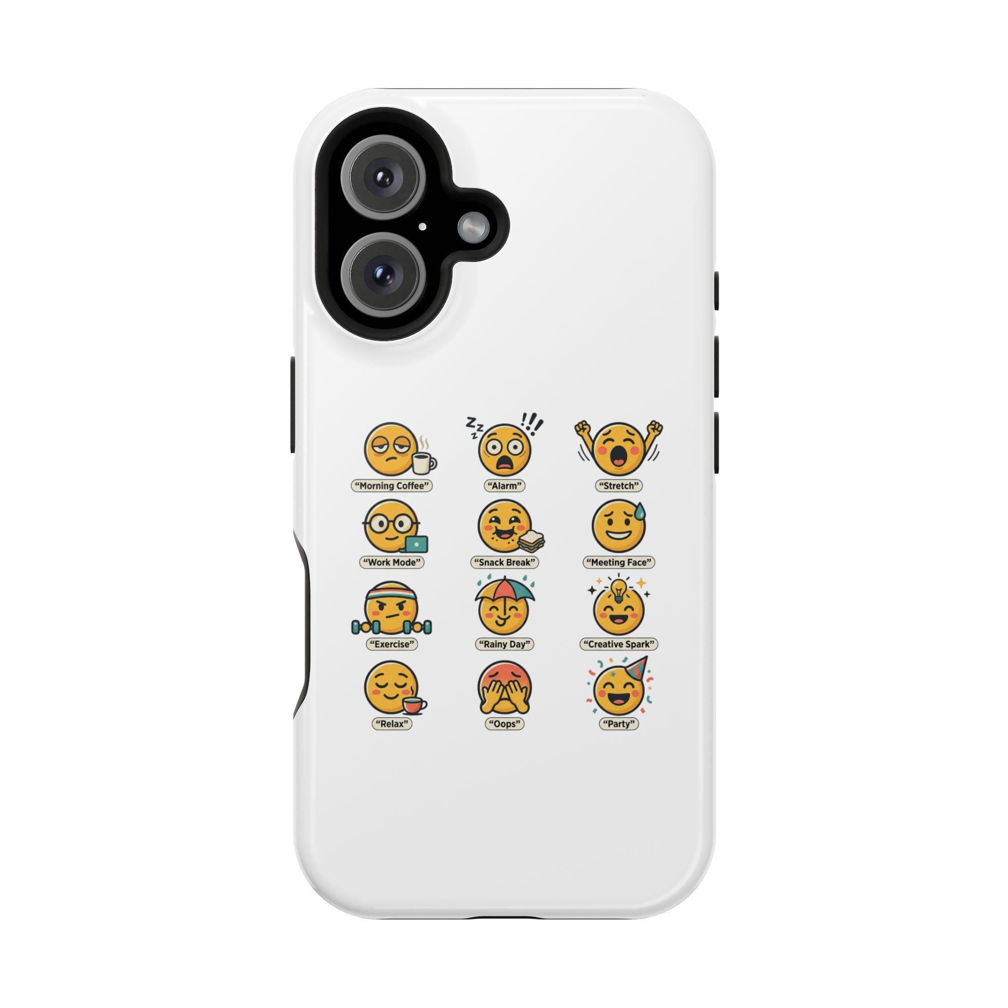 Emoji Mood Phone Case — Magnetic Impact-Resistant iPhone Cover