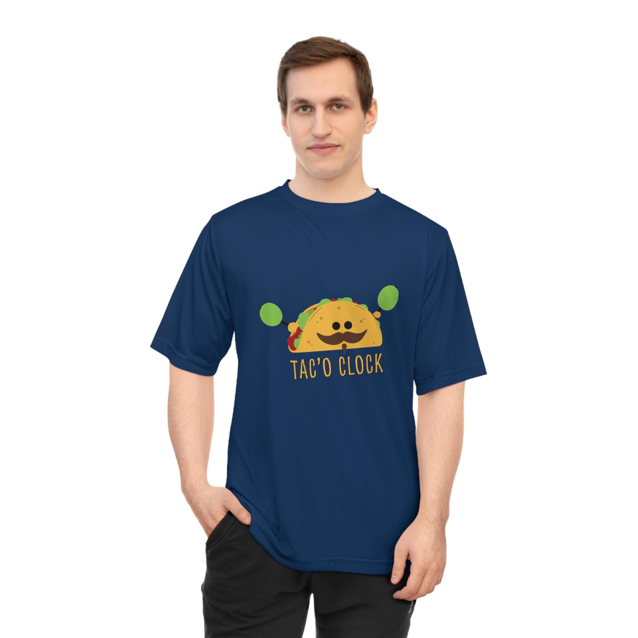 Taco O'Clock Unisex Performance Tee — Funny Foodie Athletic T-Shirt