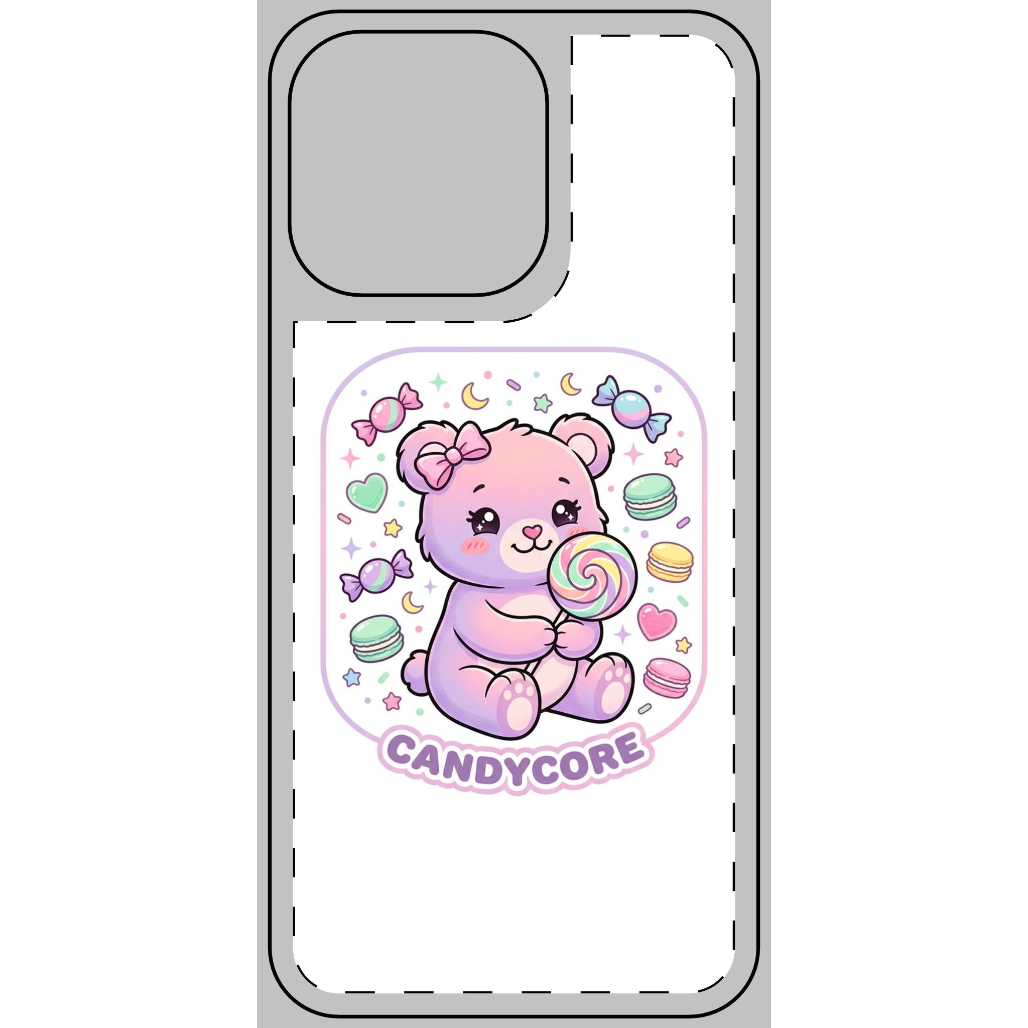 Candycore Care Bear Phone Skin — Cute Protective Smartphone Sticker