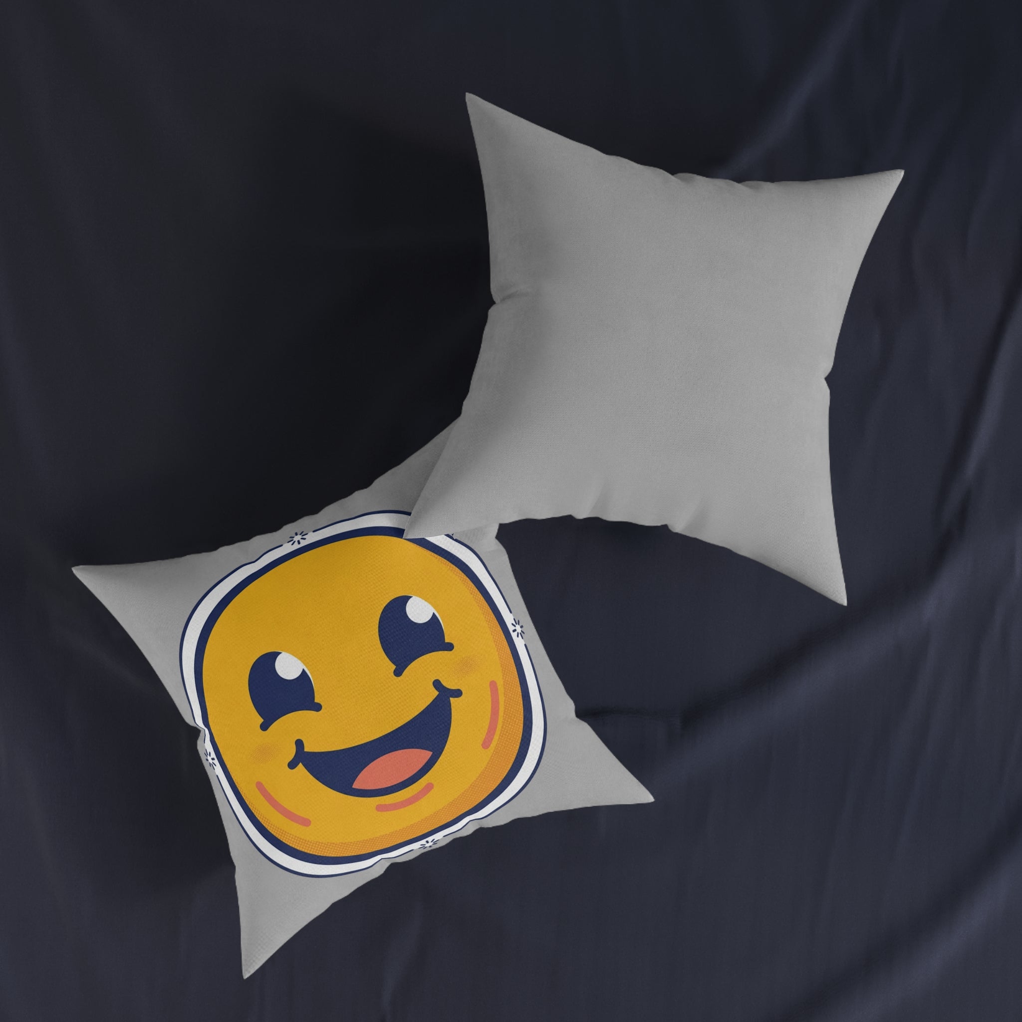 Square Pillow - Happy Face Emoji