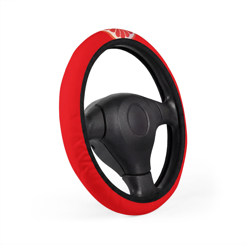 Car Steering Wheel Cover - Grapefruit Red