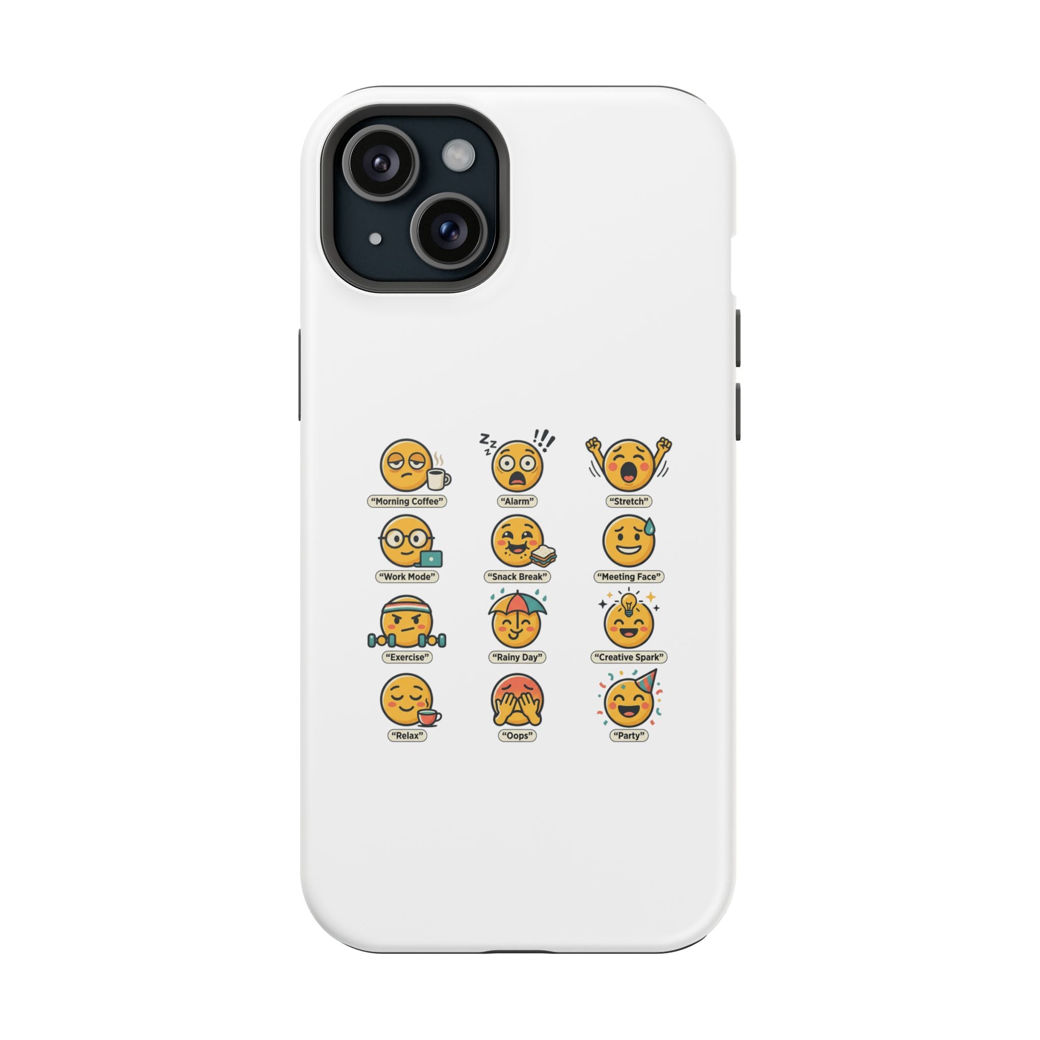Emoji Mood Phone Case — Magnetic Impact-Resistant iPhone Cover